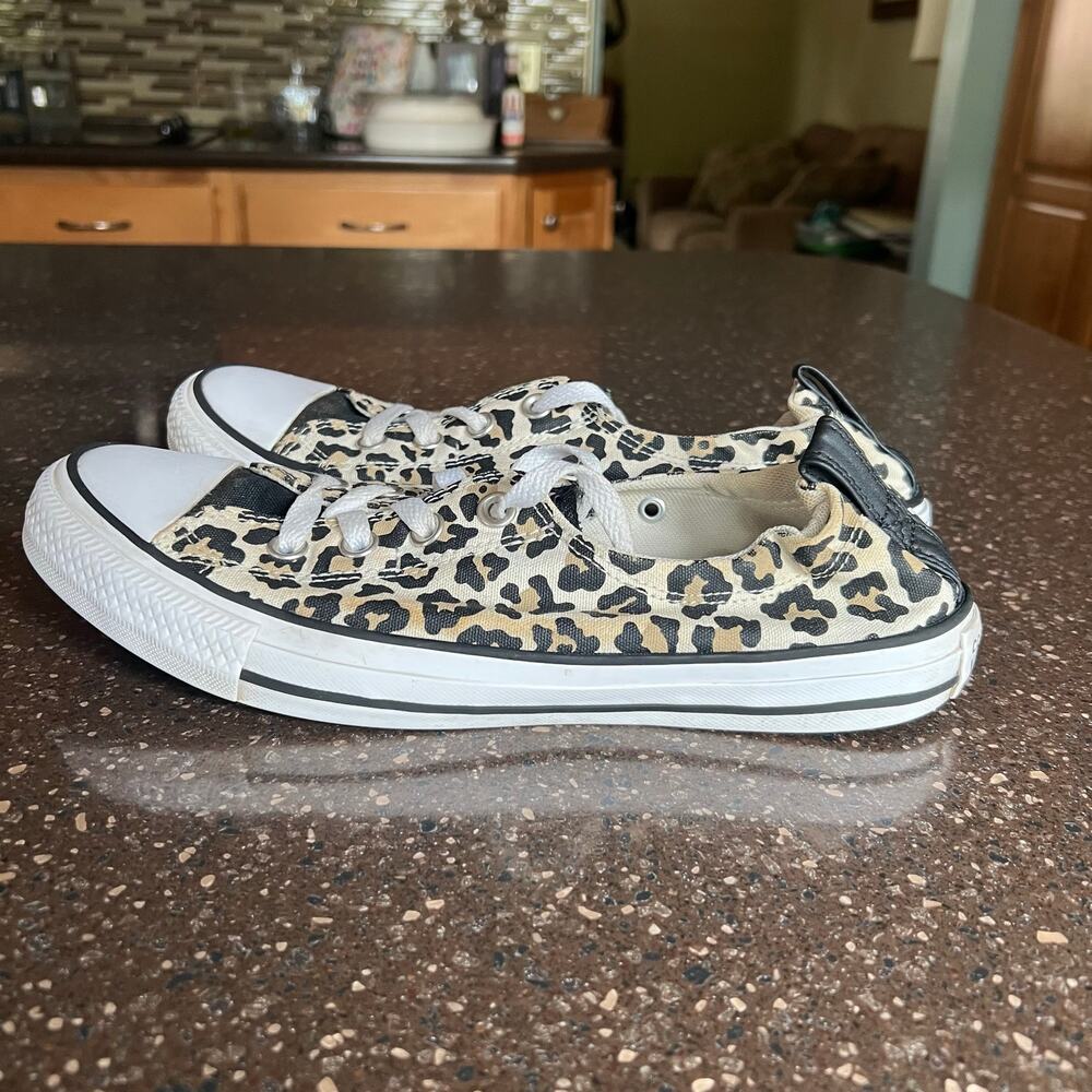 Converse Chuck Taylor All Star Shoreline Cheetah Print Women's Size 10 Shoes - Picture 7 of 11